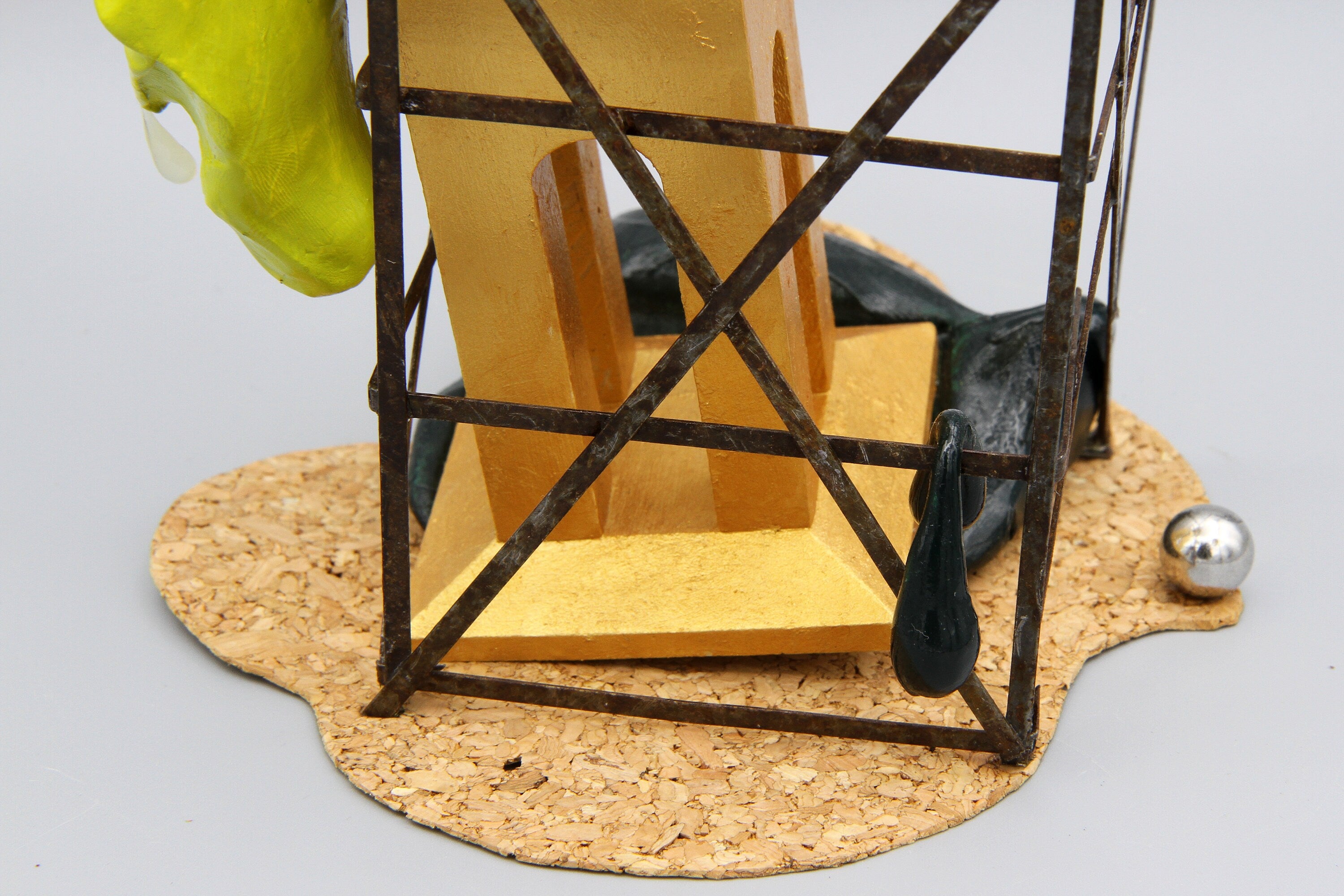 The Sacrifice Of The Innocents, Triumphant Paschal Lamb, Small Tabletop Sculpture, Sacred Religious Fantasy Art, Architectural Project Model