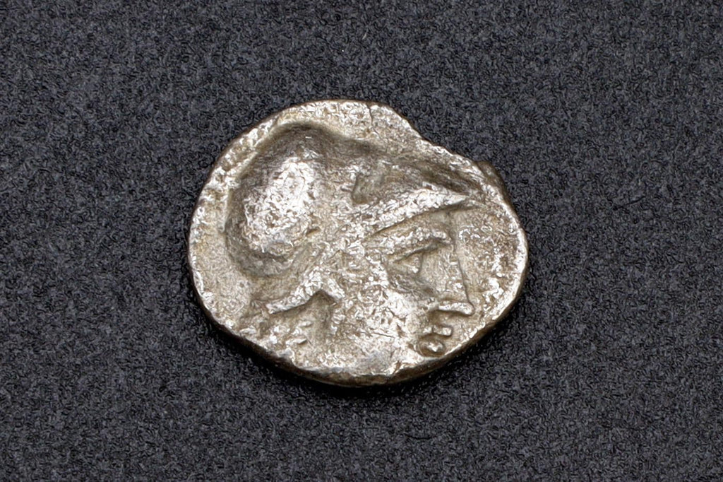 Side, Pamphylia 370 To 360 BCE Obol Silver Coin, Goddess Athena With Corinthian Helmet, Lion Head, Ancient Collectibles And Numismatics