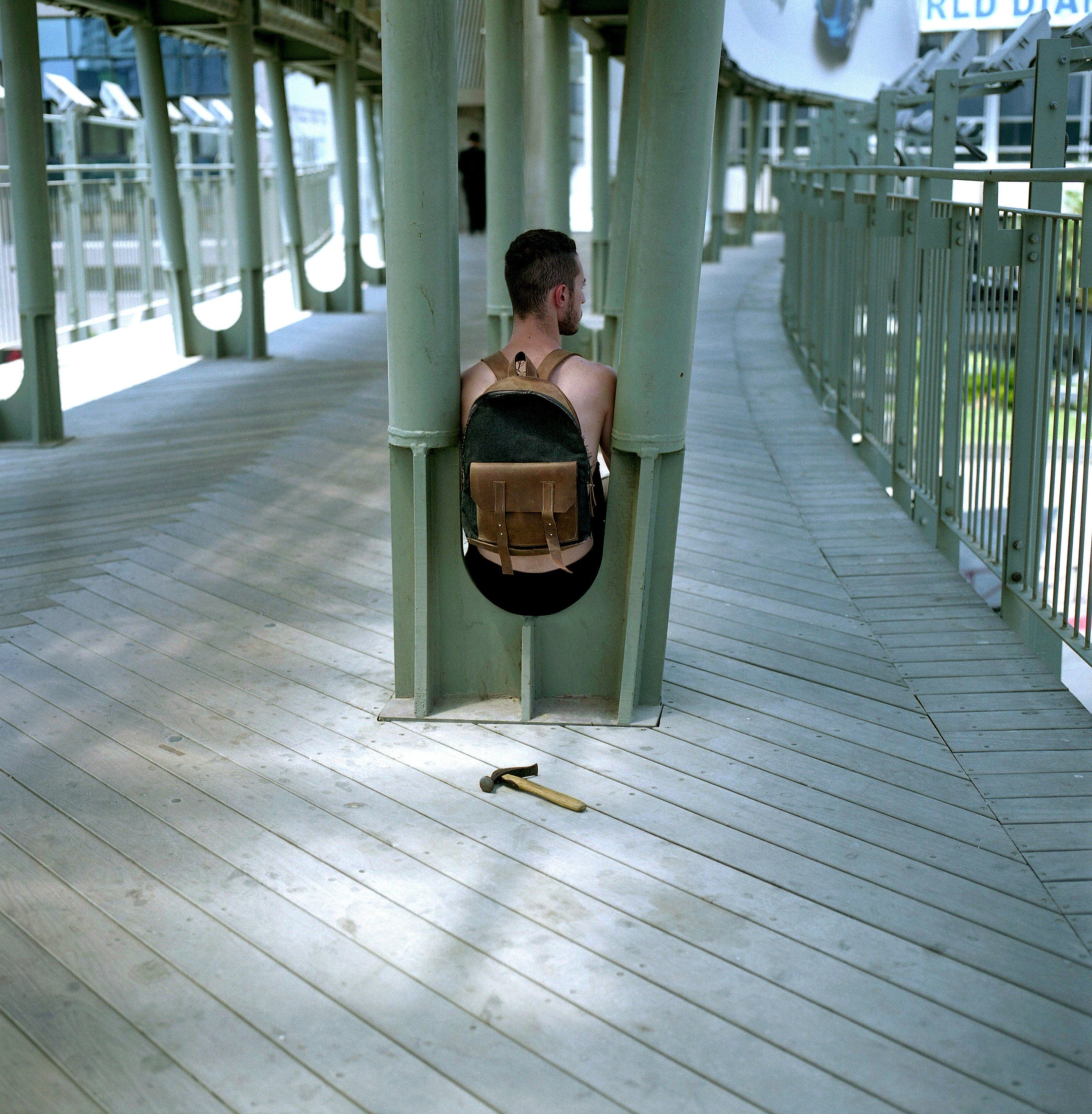 Collected Memories From My Youth, Diamond City Israel Contemporary Conceptual Art, Male Portrait Photography Project, High Tech Architecture