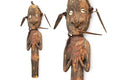 Papua New Guinea, Antique Early 20th Century Tribal Chief Cane Idol Of Ancestor, Ethnographics Art