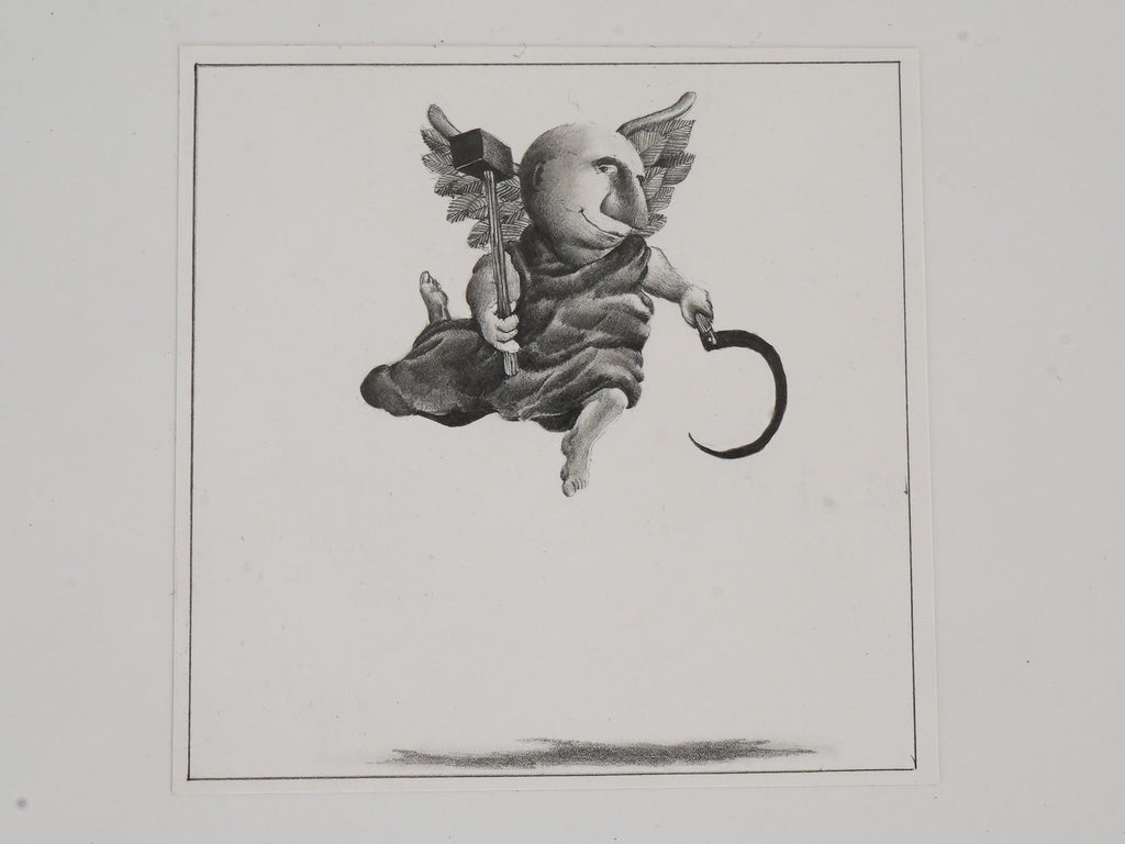 J Michael McGinn, Art Pencil Drawings 1970s, USA Political Caricature, Fortune Magazine, Sheldon Cotler for the Keeping Up, Small Vignettes