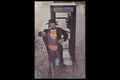 Super Jew Satirical Poster From The 1960s, Original Vintage Lithograph Print With A Hassidic Rabbi And A Telephone Booth, Harry Hamburg
