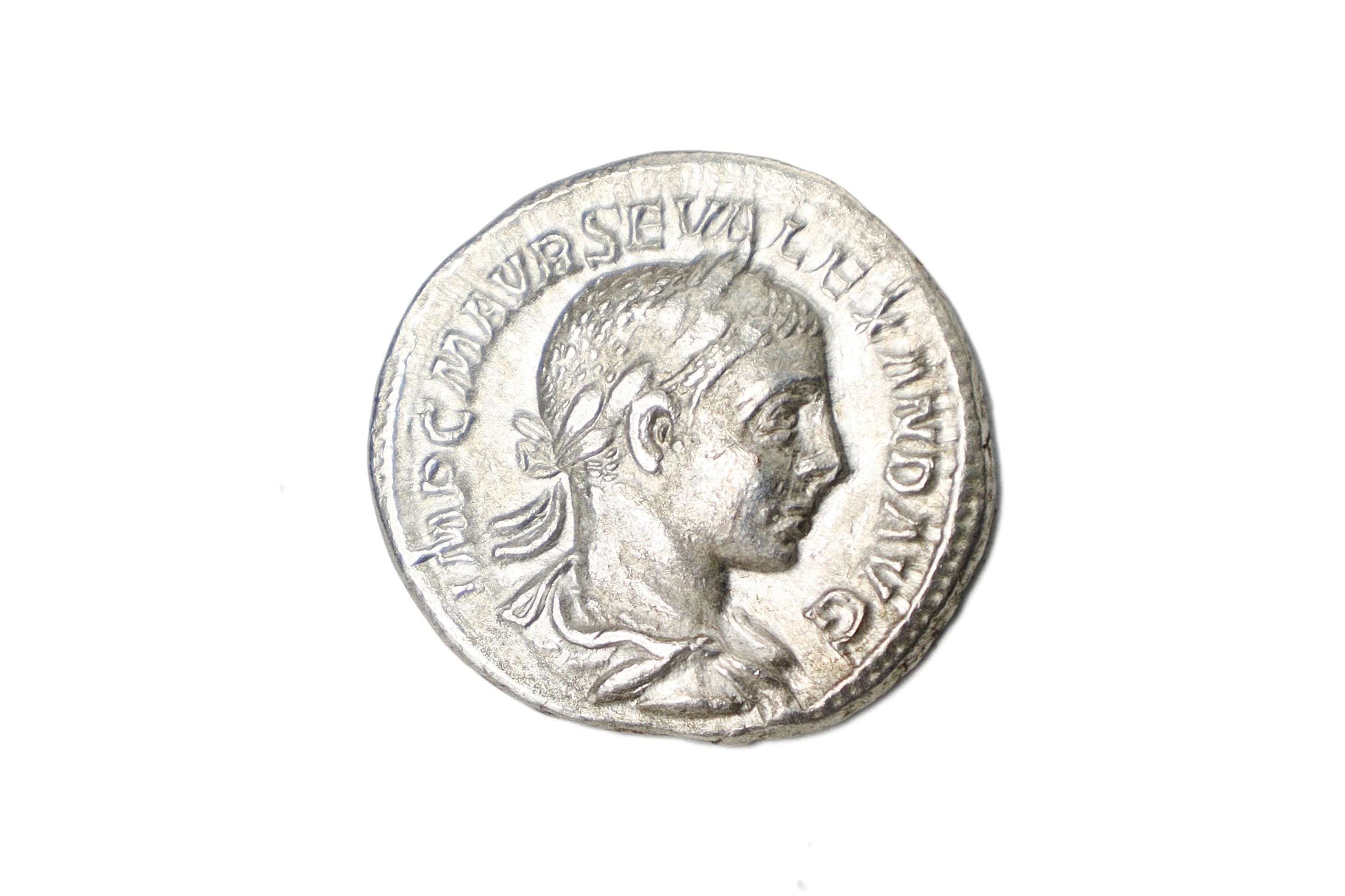 Ancient Roman Empire, 3rd Century AD, A Silver Denarius Coin. Emperor Severus Alexander, Numismatics And Historical Antiquities Collectibles