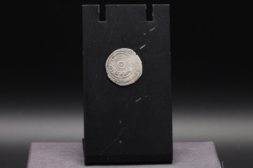 Medieval Egypt, Fatimids, al-Aziz Billeh, Fractional Value Of Half Dirham, Silver Coin With Arabic Calligraphy. Numismatics Collectibles