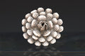 Dandelions Flower Ring Size 9 USA Charts And Adjustable, Artisan Jewelry Piece Tested 925 Sterling Silver, Handmade Women's Statement Ring