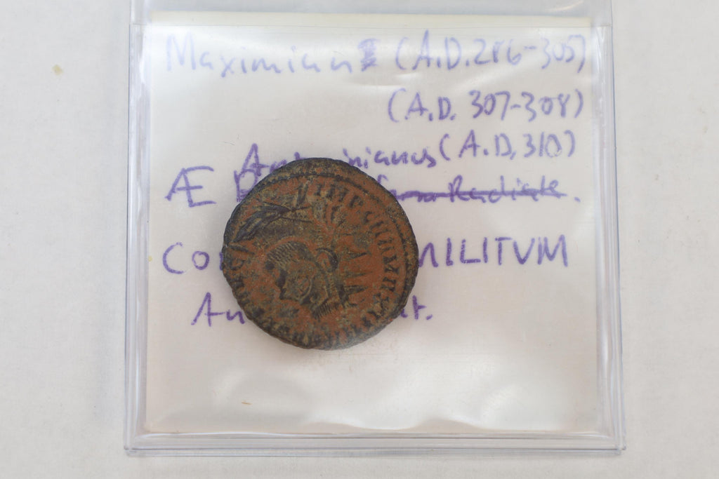 Ancient Roman Empire Coin, Maximian Imperator, Antoninianus Cyzicus, Concordia Militum, 3rd Century AD, Numismatics Historical Collectibles