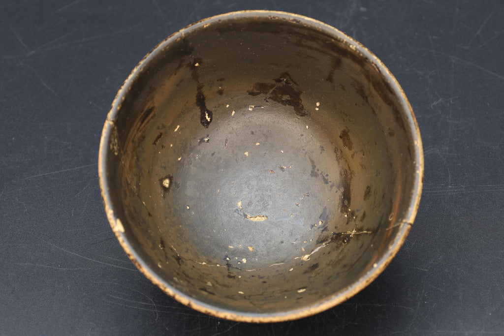 Antiquities, Circa 4th Century BC Magna Graecia Blackware Pottery Bowl, Ancient Greek Ceramics A Footed Trypod Patera Cup, Rare Collectibles