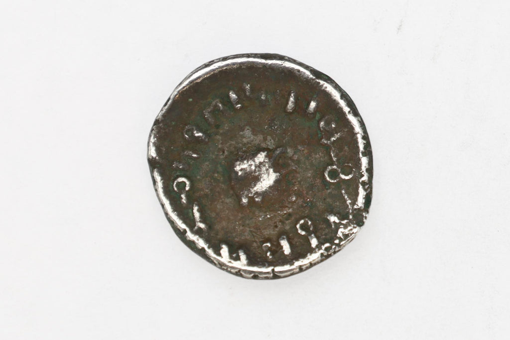 Ancient 1st Century AD Himyarite Kingdoms, South Arabia Felix Silver Quinarius Coin, Raydan Scyphate Mint In Imitation Of Older Greek Coins