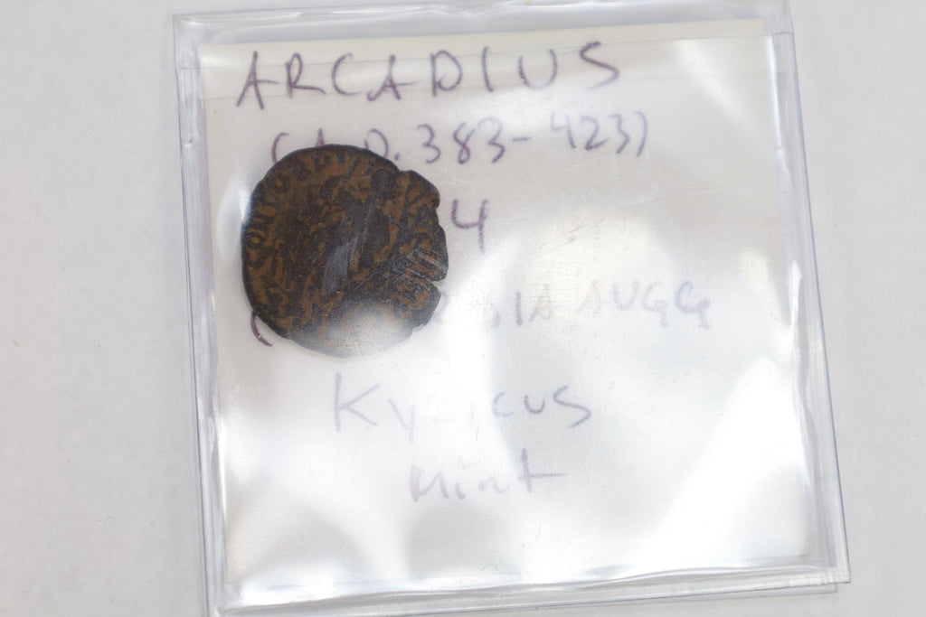 Ancient Eastern Rome Empire Under Arcadius, A 4th Century AD Mint, AE 4 Bronze Coin, Nummus Follis, Numismatics And Historical Collectibles