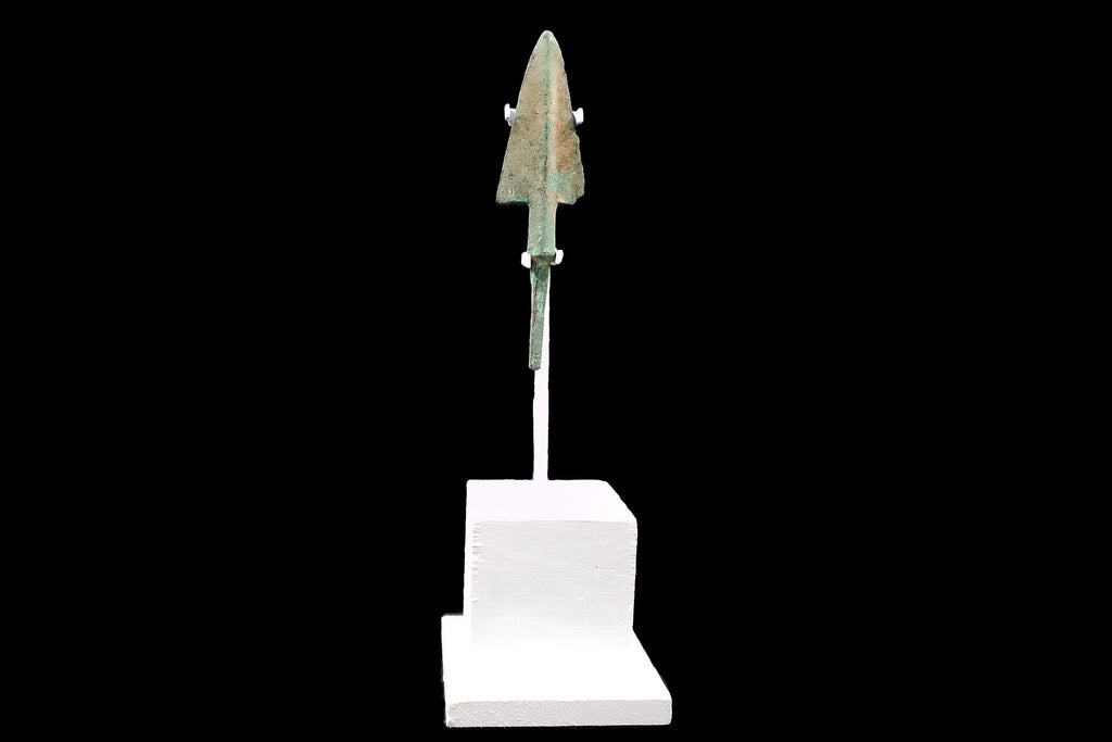 Ancient Luristan Bronze Spear Point From Around 1200 To 800 BCE, Near Eastern Antiquities And Militaria Collectibles, Primitive Spearheads