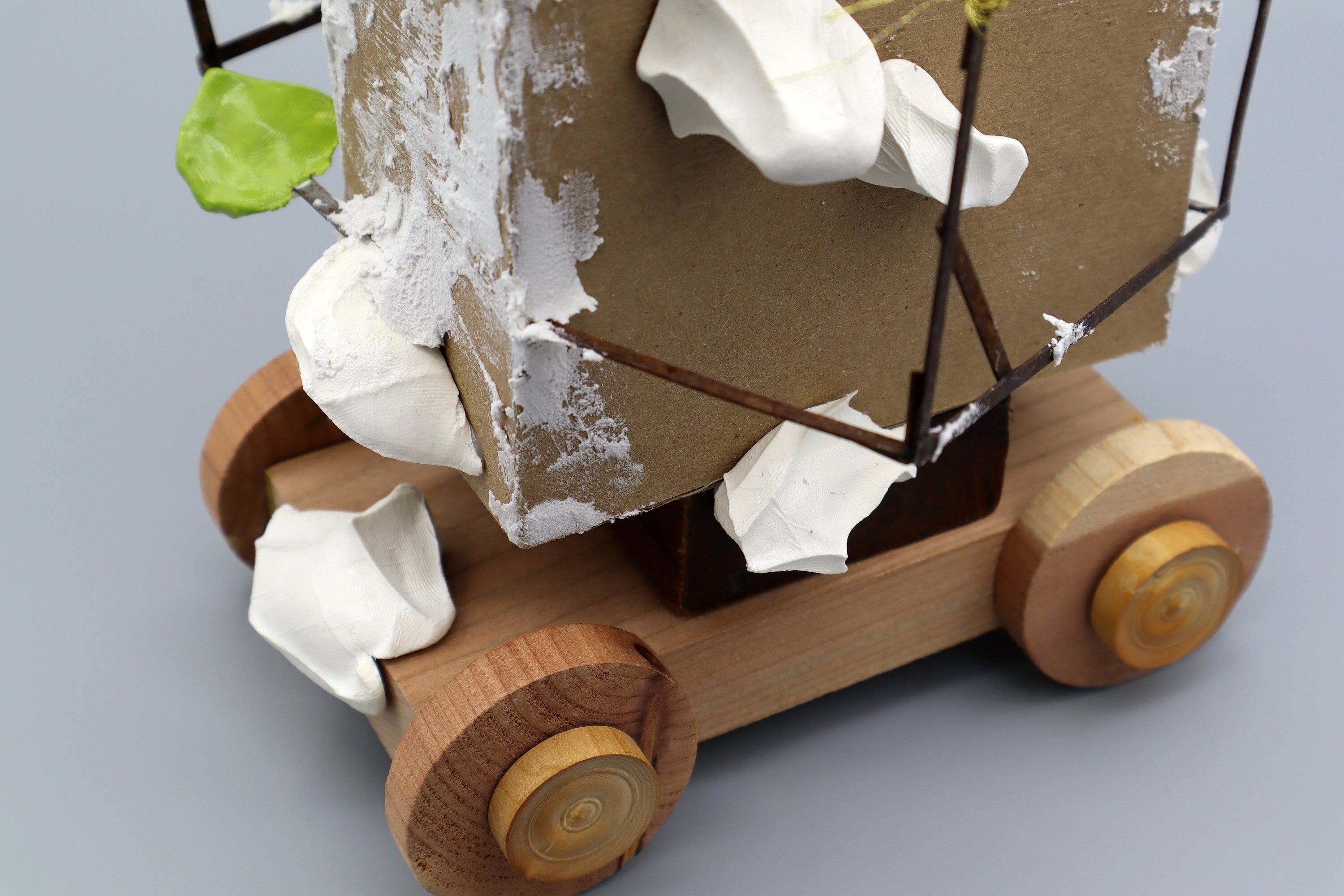 We Are All Waiting For King Moshiach, Architecture Model Building, Imaginary Jewish Shrine, Handmade Paper Sculpture Contemporary Jewish Art