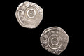 Medieval Egypt, Fatimids, al-Aziz Billeh, Fractional Value Of Half Dirham, Silver Coin With Arabic Calligraphy. Numismatics Collectibles