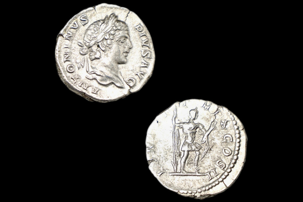 Ancient Roman Empire 3rd Century AD. A Silver Denarius Coin By Emperor Caracalla, Numismatics And Historical Antiquities Collectibles