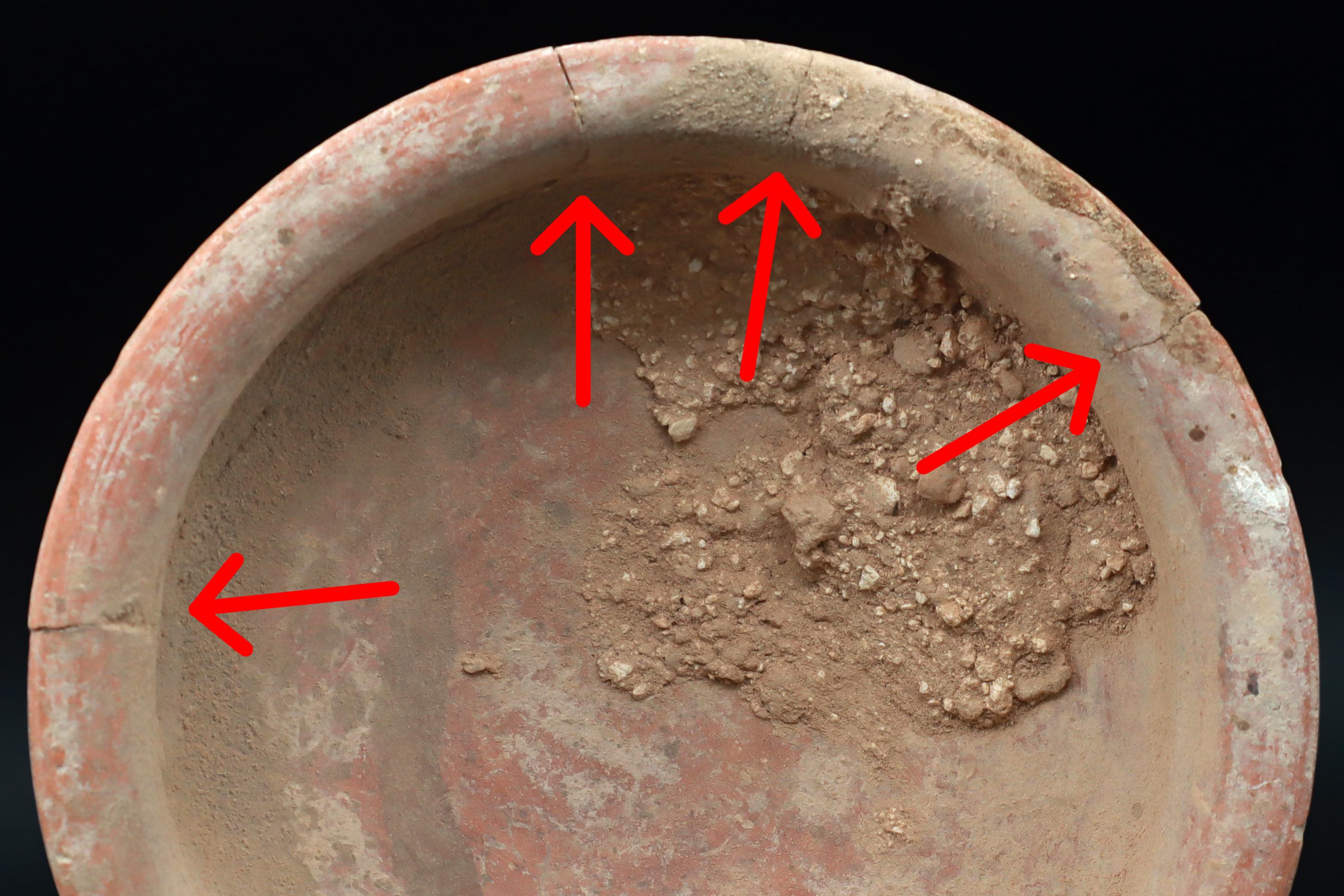 Ancient Judaean, Holy Land Ceramic Bowl, Roman Empire Circa 1st Century AD In Palestine, A Shallow Terracotta Offering Bowl, Antiquities