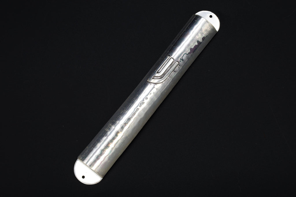 Mezuzah, Bier 925 Silver Case Made In Jerusalem Israel, Shaddai Mezuzot, Judaica Arch Doorway Mezuzah Holder, Jewish Decor And Accessories