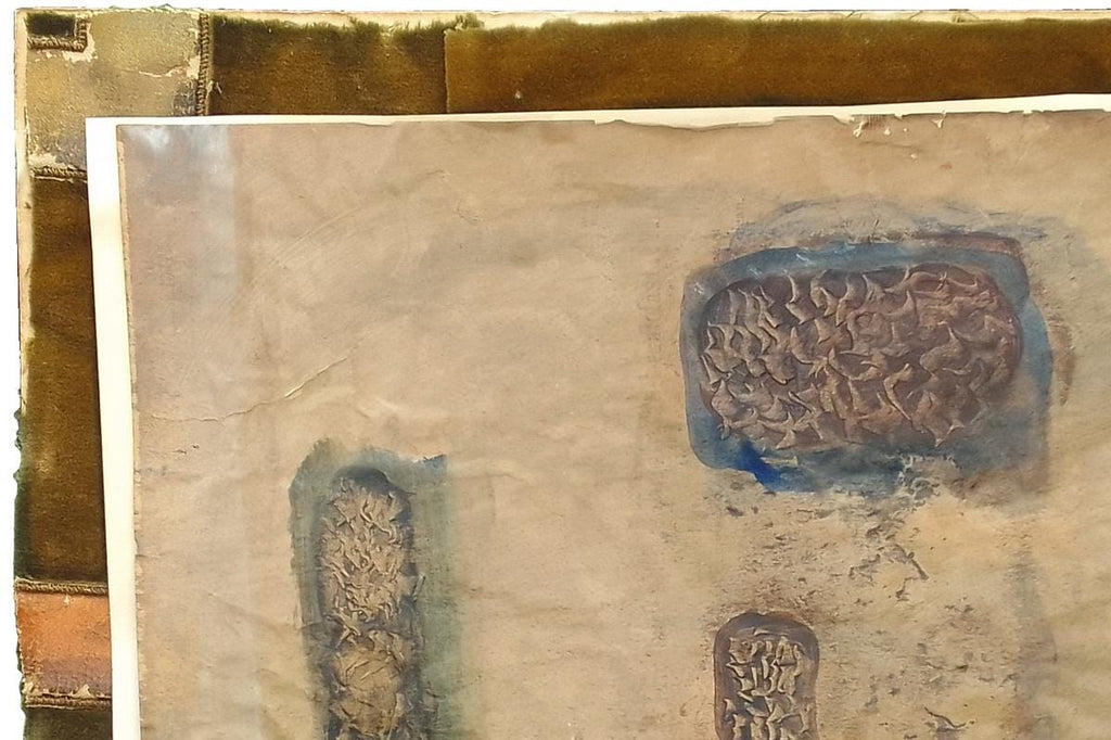 Mixed Media Composition. An Abstract Oil On Paper Painting By American Artist Martha Margaret Mckay (1924 To 1983), Signed And Dated.