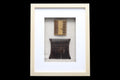 Colonial India, Circa 1920s Hand Carved Wood Combs From Rajasthan Gipsy Tribesmen, Kalbelia, Framed And Read To Hand On Wall, Bathroom Decor