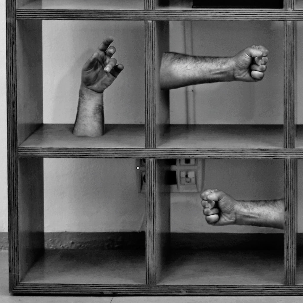 Dear Pawn Dont Be Afraid Of The Rook, Modern Surreal Art, Creepy Hands And Furniture, Conceptual Contemporary Collage Photography Digital