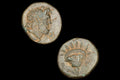 Ancient Rhodes Caria, 188 To 84 BCE Bronze Hemidrachm Diobol Coin, Zeus And Rose With Rising Sun, Collectibles And Numismatics