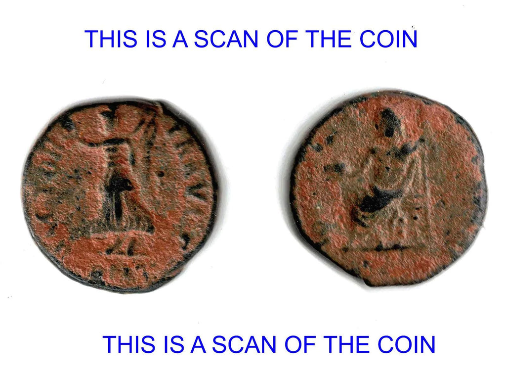 Ancient Roman Coin, Emperor Maximinus II Daia, Nummus Bronze Coin, Persecution Issue 4th Century AD, Numismatics Historical Collectibles