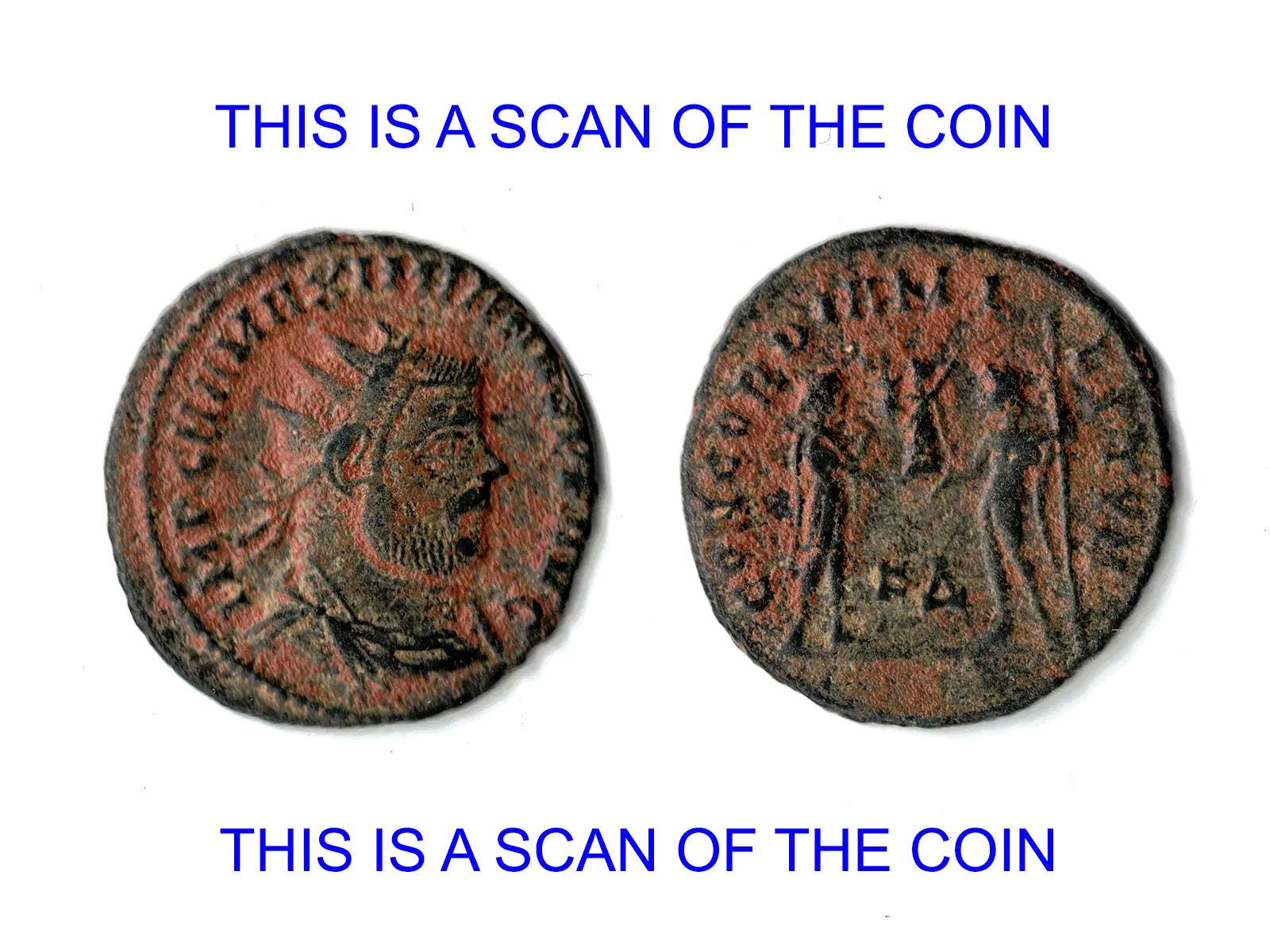 Ancient Roman Empire Coin, Maximian Imperator, Antoninianus Cyzicus, Concordia Militum, 3rd Century AD, Numismatics Historical Collectibles