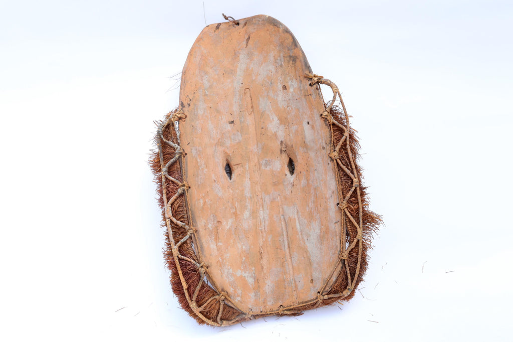 Papua New Guinea, Large Initiation Mask Helmet, Early 20th Century Sepik Tribesmen Ethnographic Art, Warriors Attire, Ethnic Home Decoration