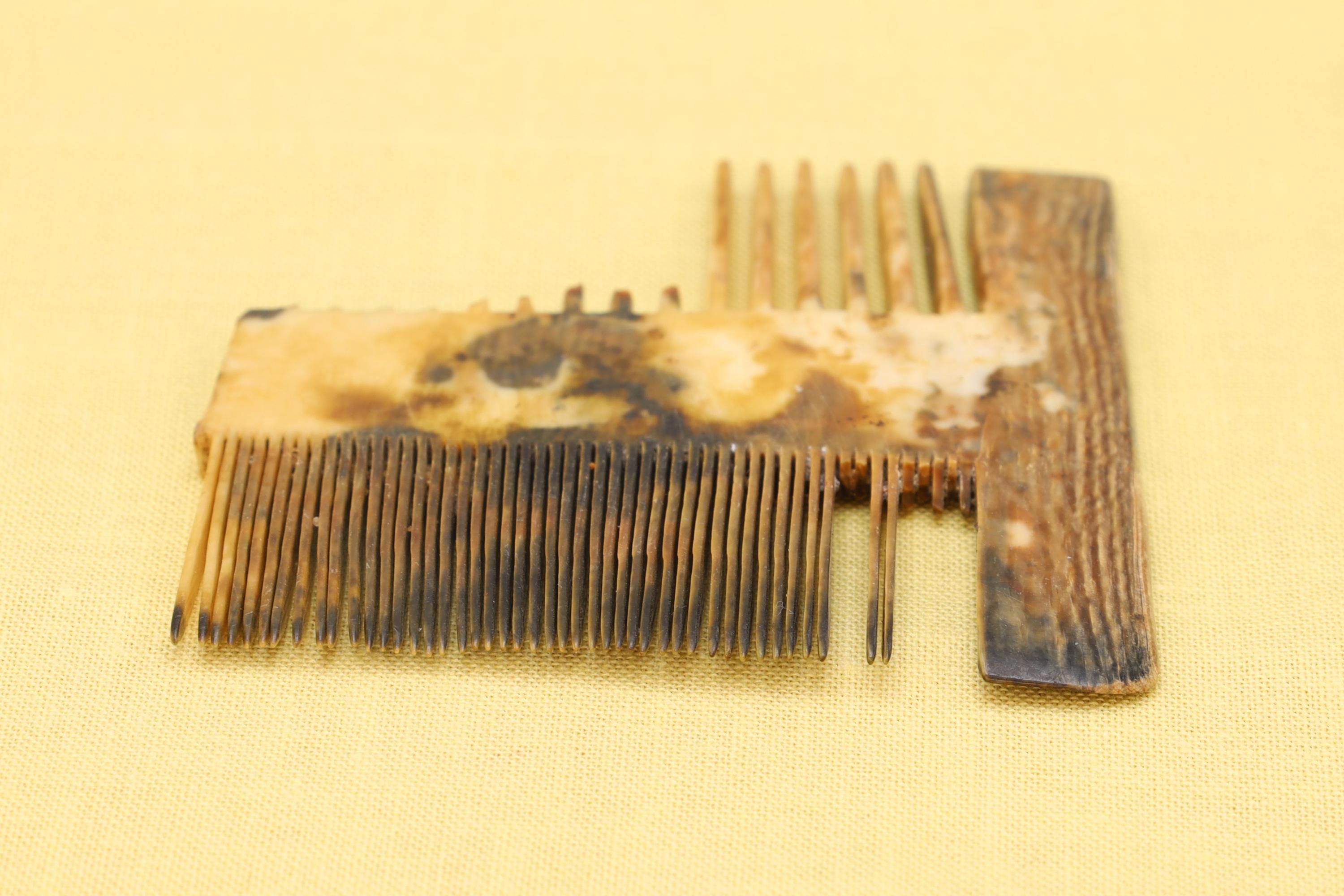 Hair Comb, Byzantine Trade Route, Antique 14th Century Fashion Accessory, Found At The Shores Of Thames River UK