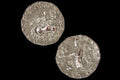 Ancient Hellenistic Central Asia, Small Drachm 1st Century BCE, Indo Scythian Coin Of Kingdom Azes I. Numismatics, Collectibles, Antiquities