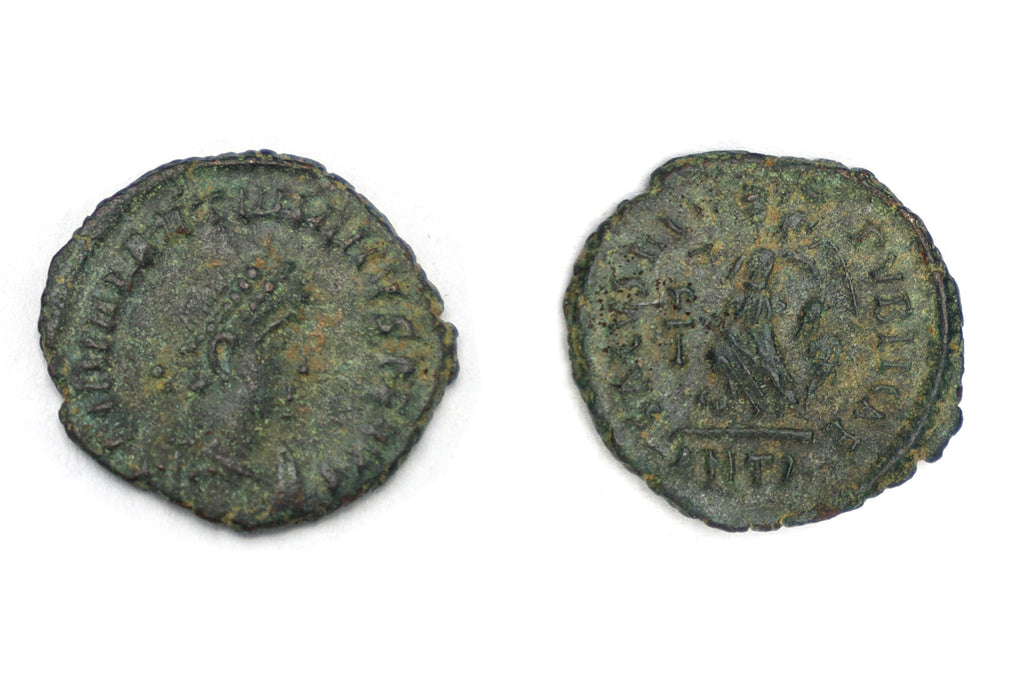 Ancient Rome 4th Century AD, Emperor Valentinian II Bronze Coin Salus Reipublicae, Antioch Mint, Numismatics And Historical Collectibles