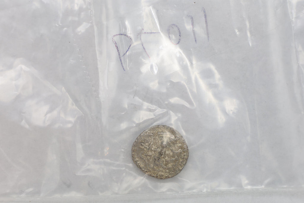 Ancient Hellenistic Central Asia, Small Drachm 1st Century BCE, Indo Scythian Coin Of Kingdom Azes I. Numismatics, Collectibles, Antiquities