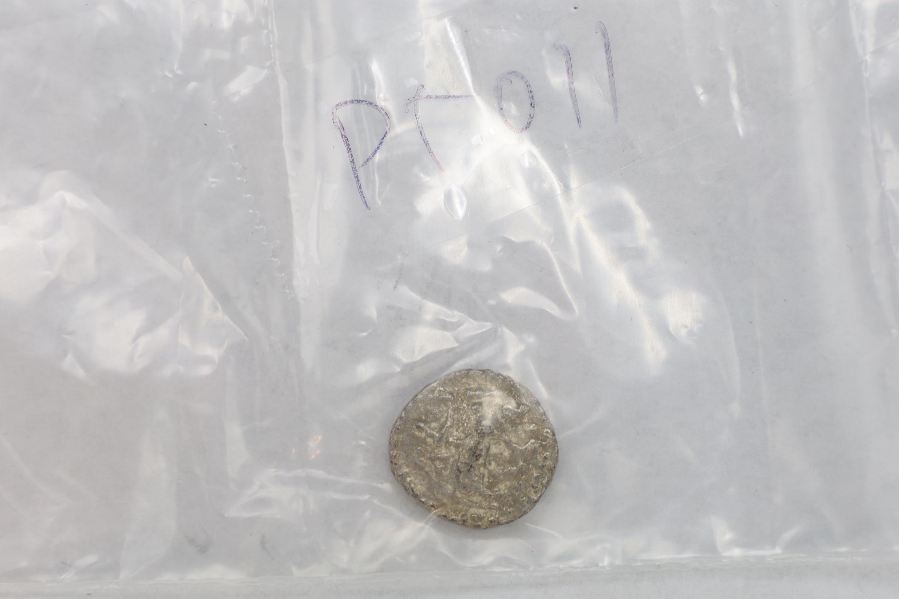Ancient Hellenistic Central Asia, Small Drachm 1st Century BCE, Indo Scythian Coin Of Kingdom Azes I. Numismatics, Collectibles, Antiquities