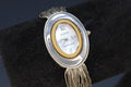 Vintage Ecclissi Womens Wrist Watch Clock, Southwestern Liquid Silver Band, 925 Silver Watch With Mother Of Pearl Dial, Fashion Accessories
