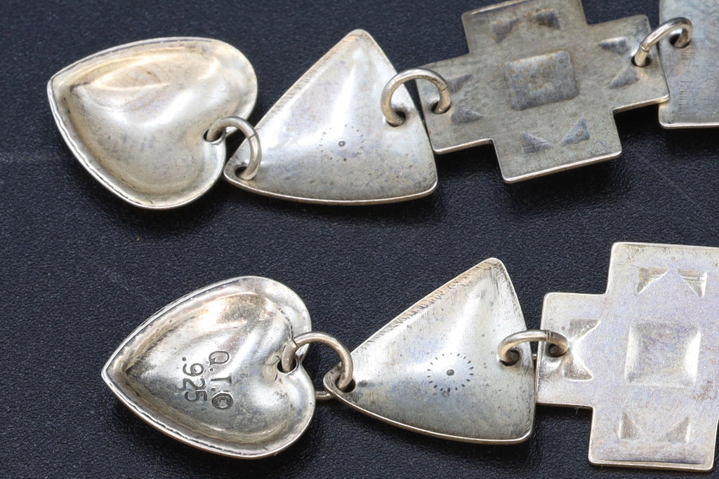 Casas Pueblo Earrings, Long Dangle Earrings With Figural Design, Native American Inspired Jewelry, Tribal Southwestern Americana Accessories