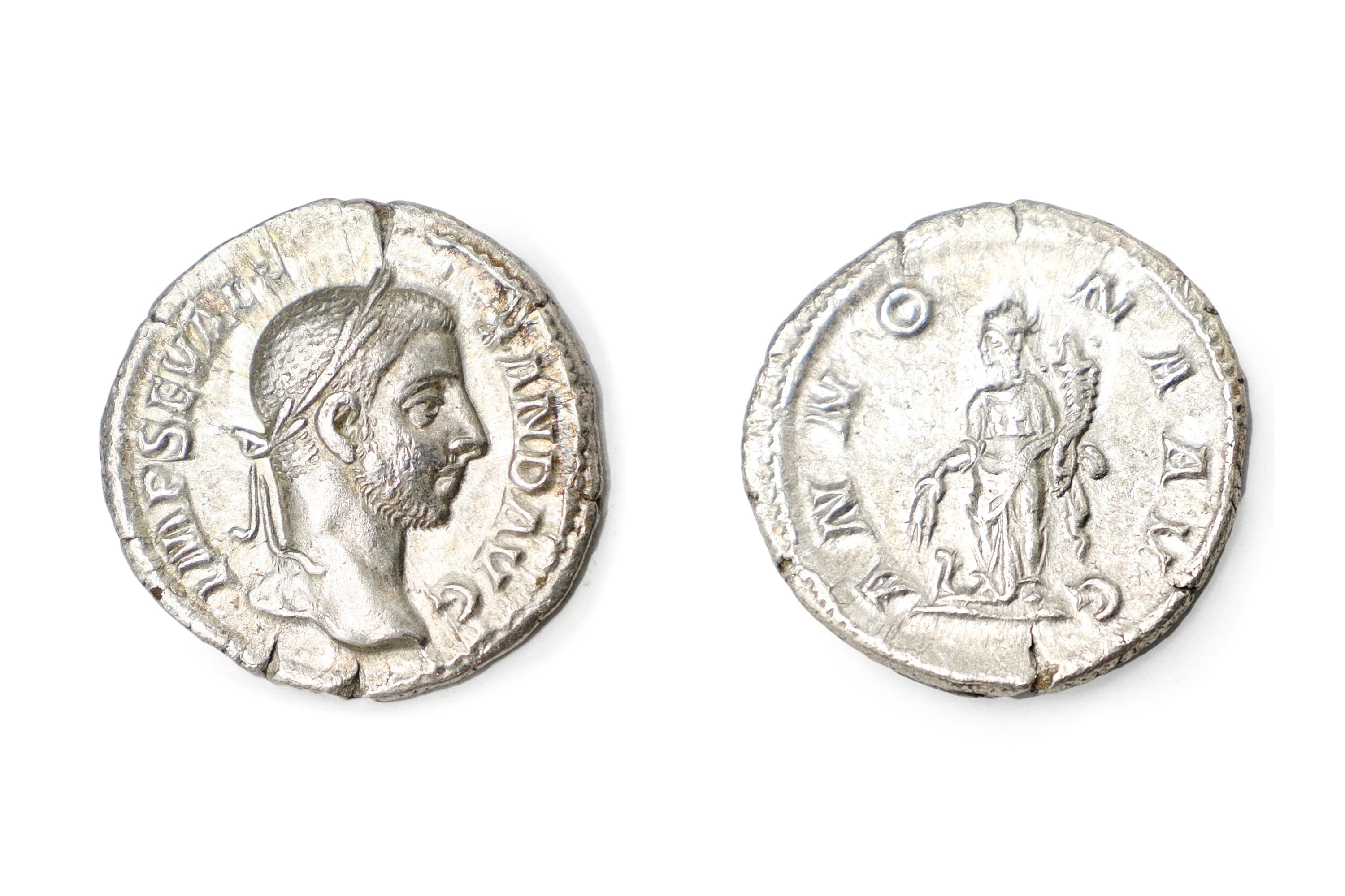Ancient Roman Empire, 3rd Century AD, A Silver Denarius Coin. Emperor Severus Alexander, Numismatics And Historical Antiquities Collectibles