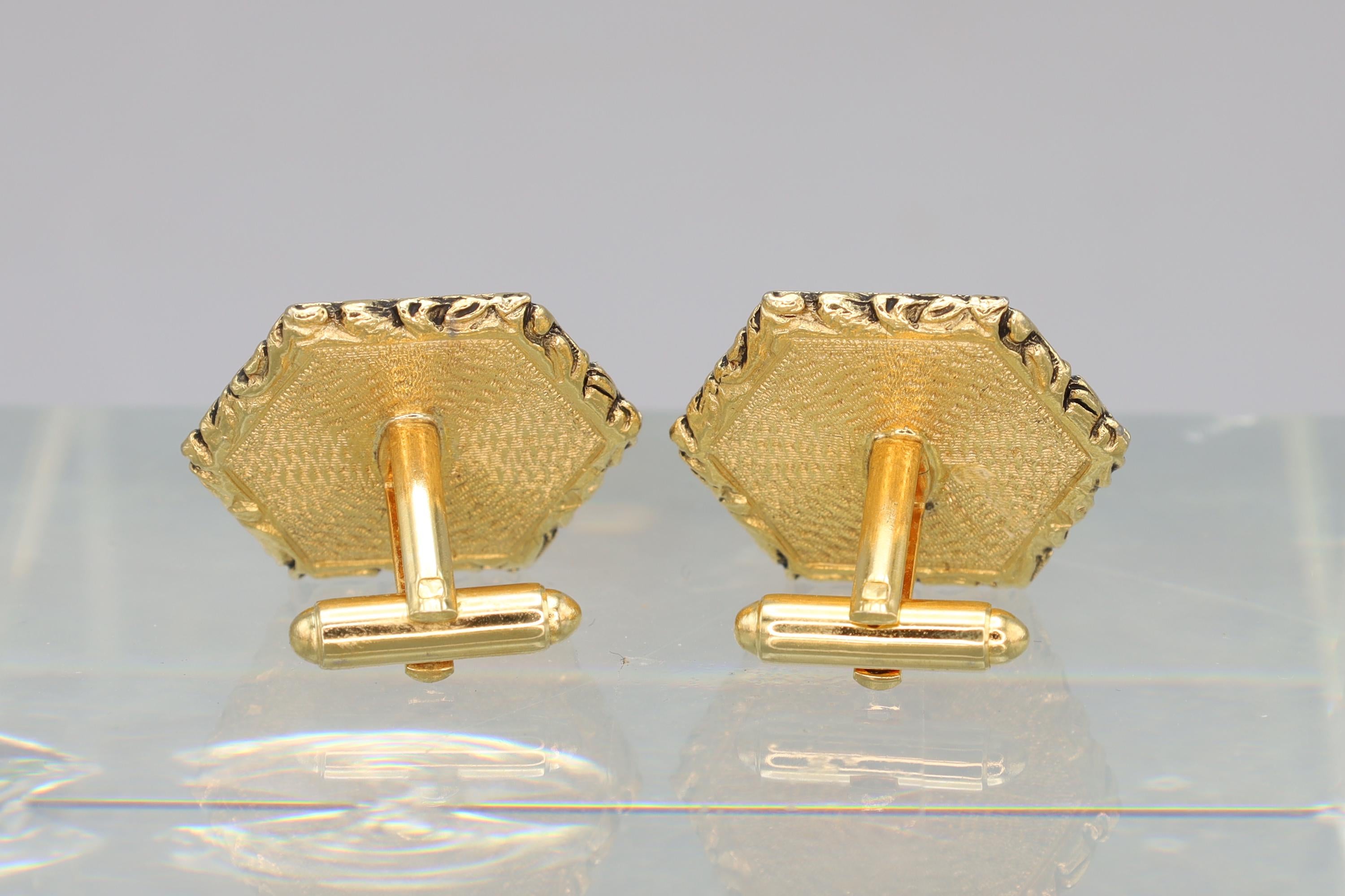 God Apollo, Vintage 1960s Dante Masterpieces Cuff Links, Incolay Cameo, A Paste Sur Paste, Large Cufflinks Mens Jewelry, Fashion Accessories