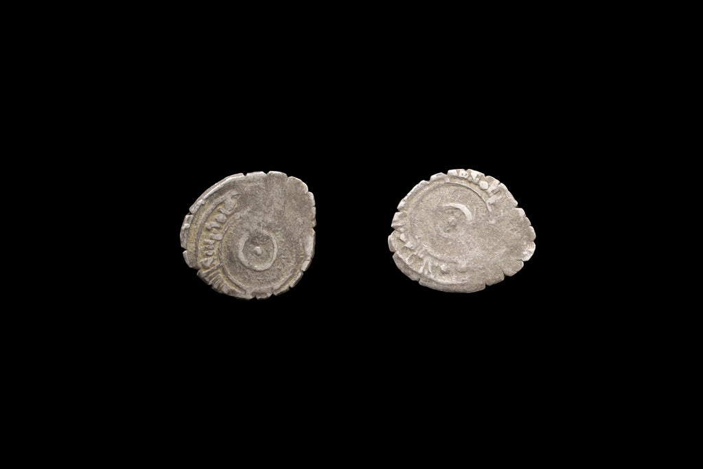Medieval Egypt, Fatimids, al-Aziz Billeh, Fractional Value Of Half Dirham, Silver Coin With Arabic Calligraphy. Numismatics Collectibles