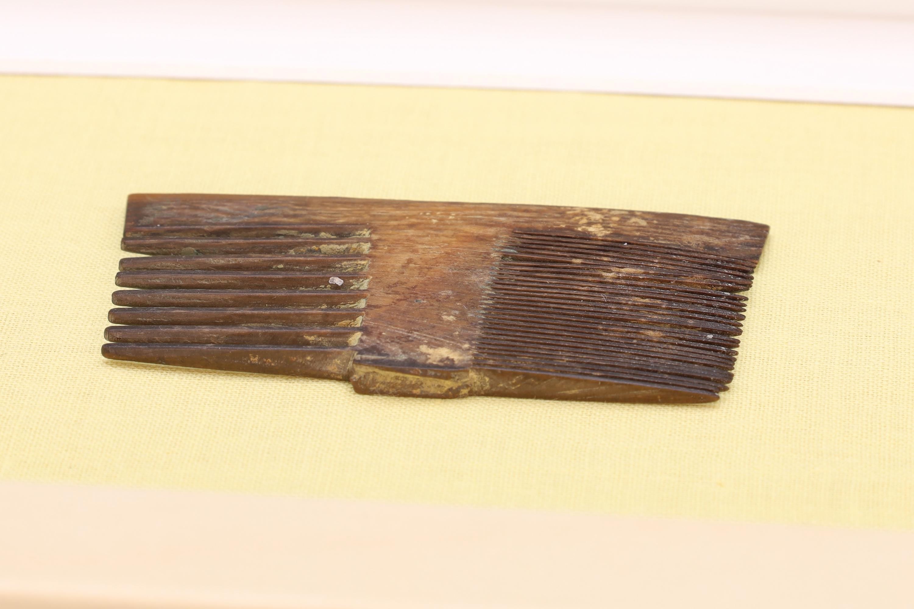 Hair Comb, Byzantine Trade Route, Antique 14th Century Fashion Accessory, Found At The Shores Of Thames River UK