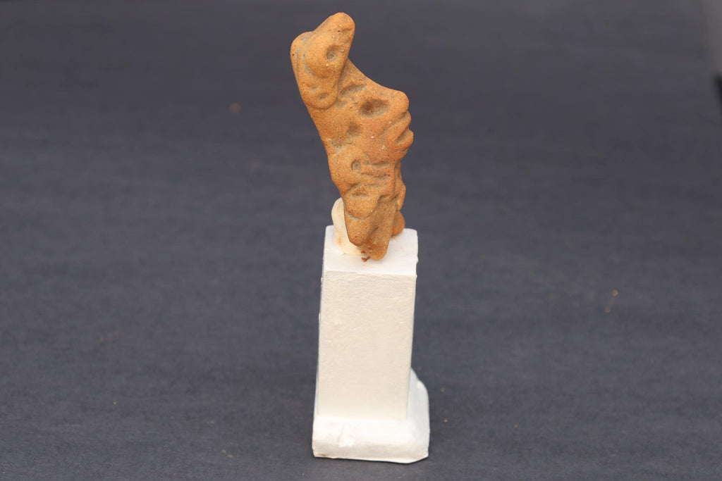 Ancient Pre-Columbian Colima Pottery Standing Figure, Full Body Idol Dated As Circa 250 AD, Western Mexico, Mesoamerica Indigenous Art