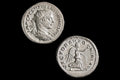 Ancient Roman Empire Under Emperor Elagabalus, 3rd Century AD, Silver Denarius Antoninianus Coin. Numismatics And Antiquities Collectibles
