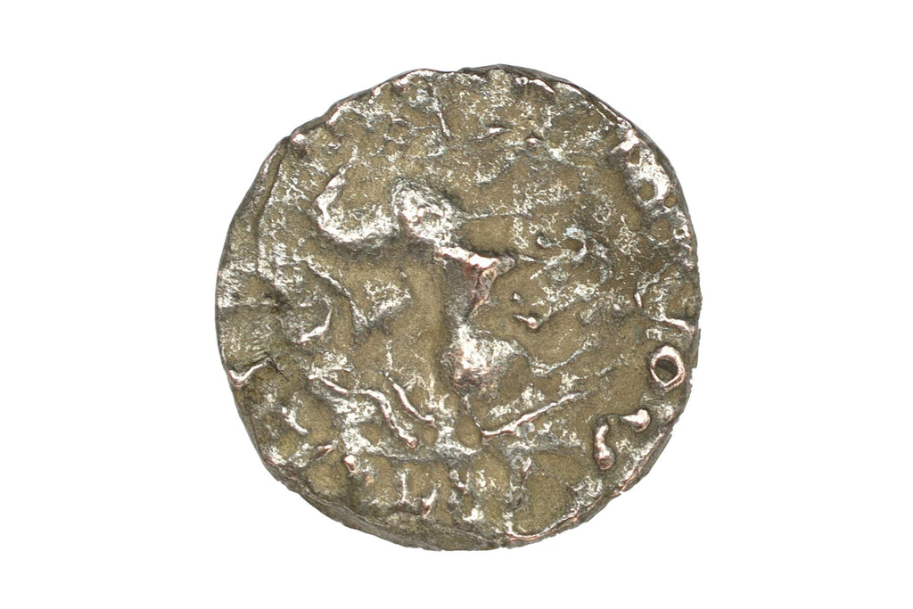 Ancient 1st Century BCE Hellenistic Billon Coin, Indo Scythian Kingdom Of Azes II, Bactria In Central Asia, Numismatics And Collectibles