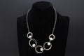 Brutalist Israel Bib Necklace, 925 Sterling Silver And Pearls, Modernist Designs By RL Regina Lane, Modernist Fashion Accessories