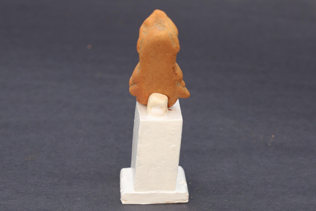 Ancient Pre-Columbian Colima Pottery Standing Figure, Full Body Idol Dated As Circa 250 AD, Western Mexico, Mesoamerica Indigenous Art