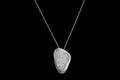Vintage 1950s Israel Jewelry, 925 Sterling Silver Pendant Necklace, Cannetille Wirework, Middle East Judaica Fashion Accessories