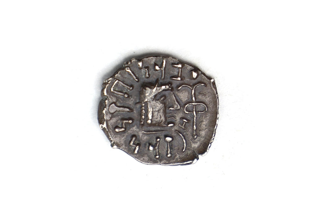 Ancient 1st Century AD Himyarite Kingdoms, South Arabia Felix Silver Quinarius Coin, Raydan Scyphate Mint In Imitation Of Older Greek Coins