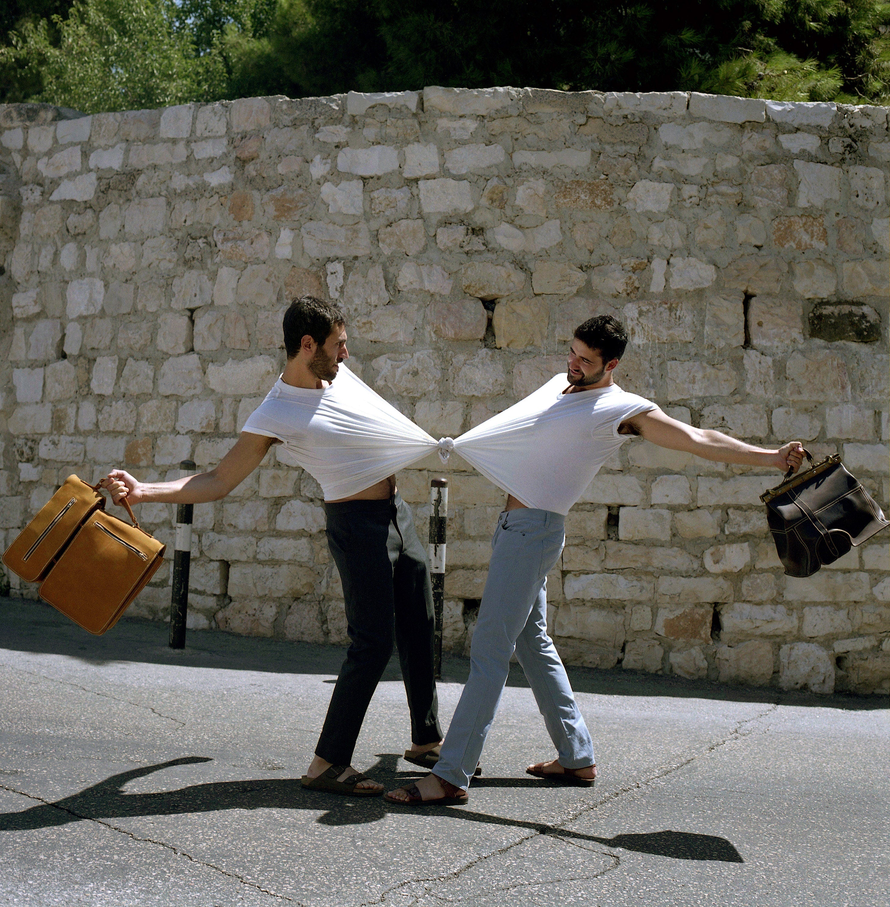 A Tale of Two Brothers and a Swan Song, Jerusalem Israel, Contemporary Conceptual Art, Modern Judaica Art, Mens Fashion Photography Project