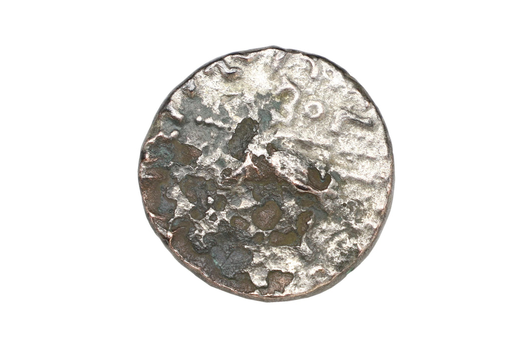 Ancient 1st Century BCE Hellenistic Billon Coin, Indo Scythian Kingdom Of Azes II, Bactria In Central Asia, Numismatics And Collectibles