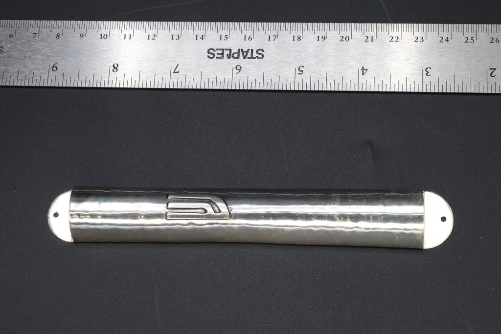 Mezuzah, Bier 925 Silver Case Made In Jerusalem Israel, Shaddai Mezuzot, Judaica Arch Doorway Mezuzah Holder, Jewish Decor And Accessories