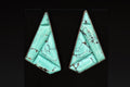 Blue Turquoise Mosaic And 925 Silver Stud Earrings By Desert Rose, Design Of Jay King, Southwestern Americana Fashion Accessories, Cowgirl