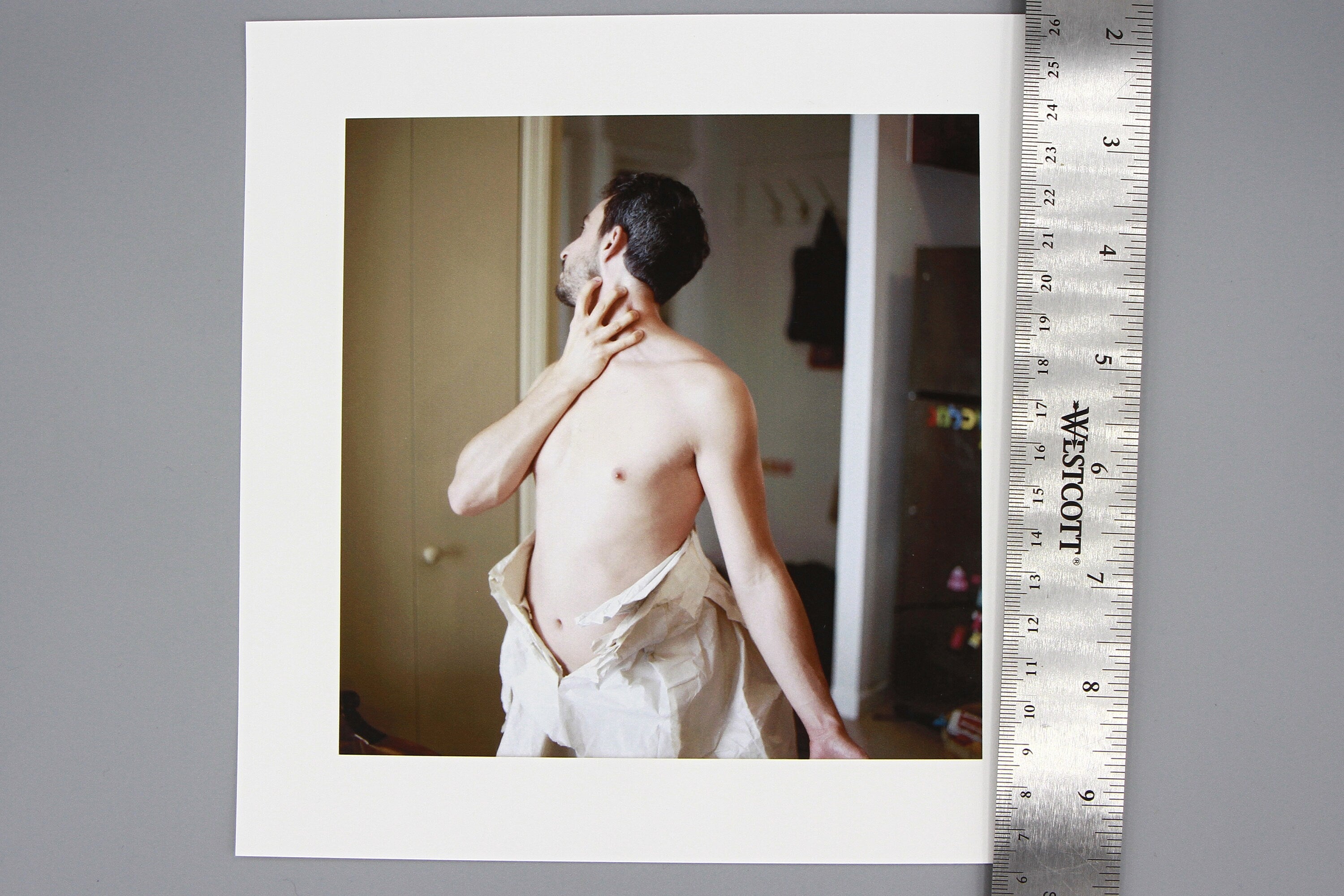 Young Man Portrait Art, The loud speech of the Super Father, Contemporary Art, Hasselblad Analogue Film Photography, Large Color Print
