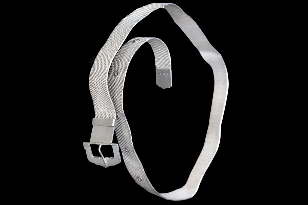 EXTREMELY RARE 1920s Art Deco Era Belt Made With 900 Silver, Fashion Accessories, Chinese Export, Manufactured In Colonial Bangkok Siam